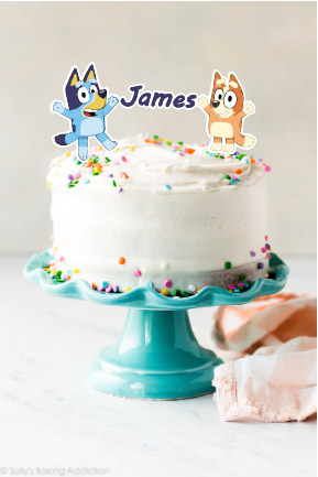 Bluey cake topper,Bluey birthday cake topper,bluey kids cake topper